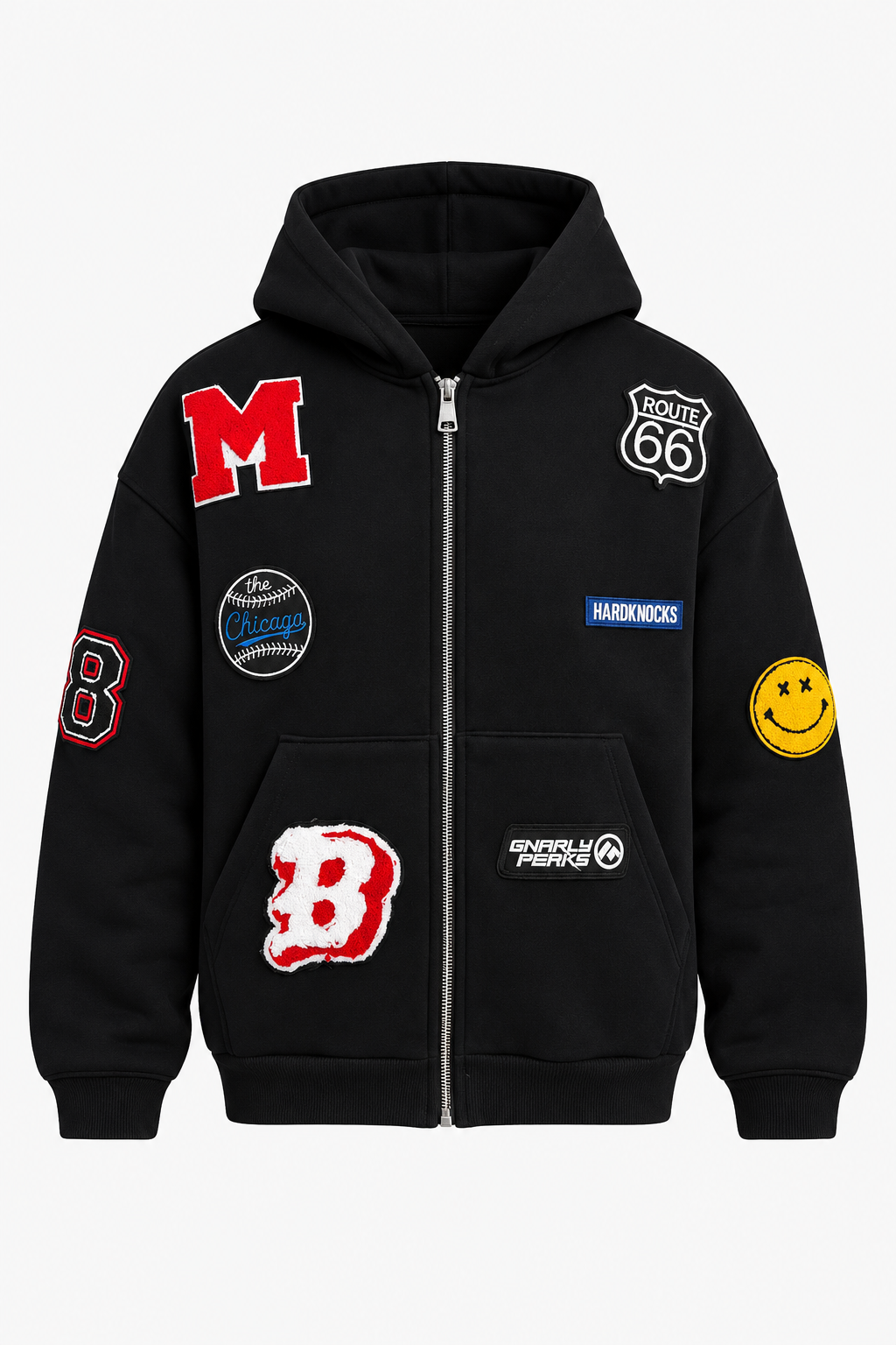 Felpa Zip patch