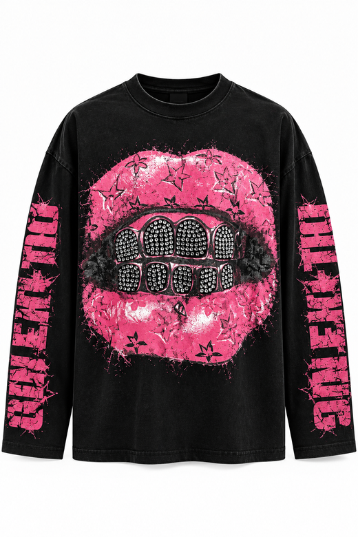 Longsleeve Pink Lips