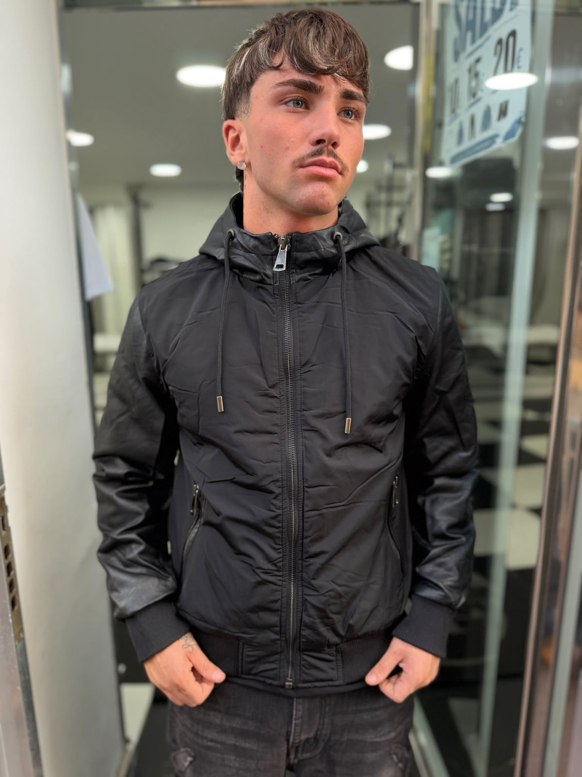 Jacket Hooded Black
