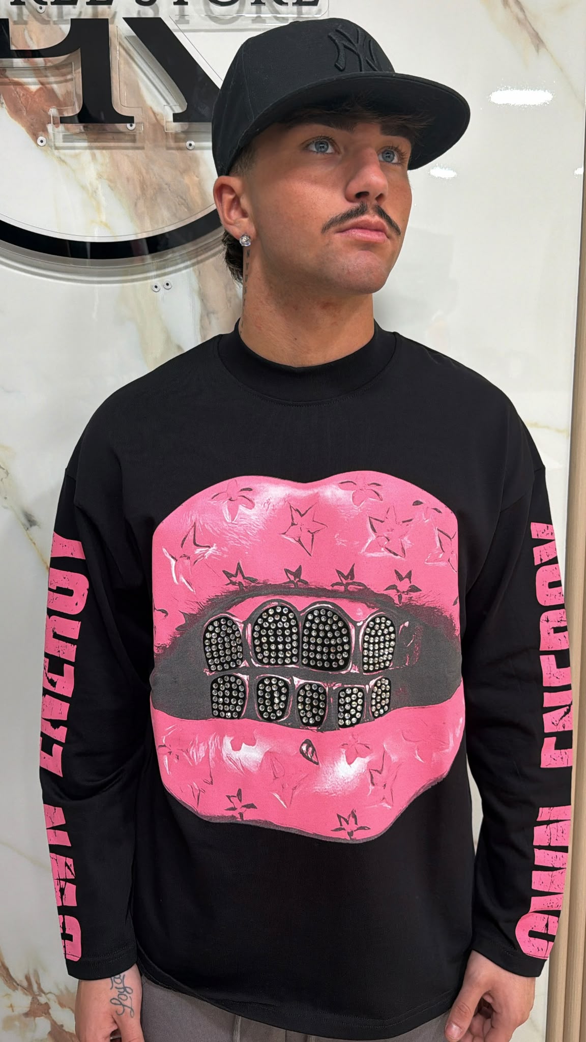 Longsleeve Pink Lips