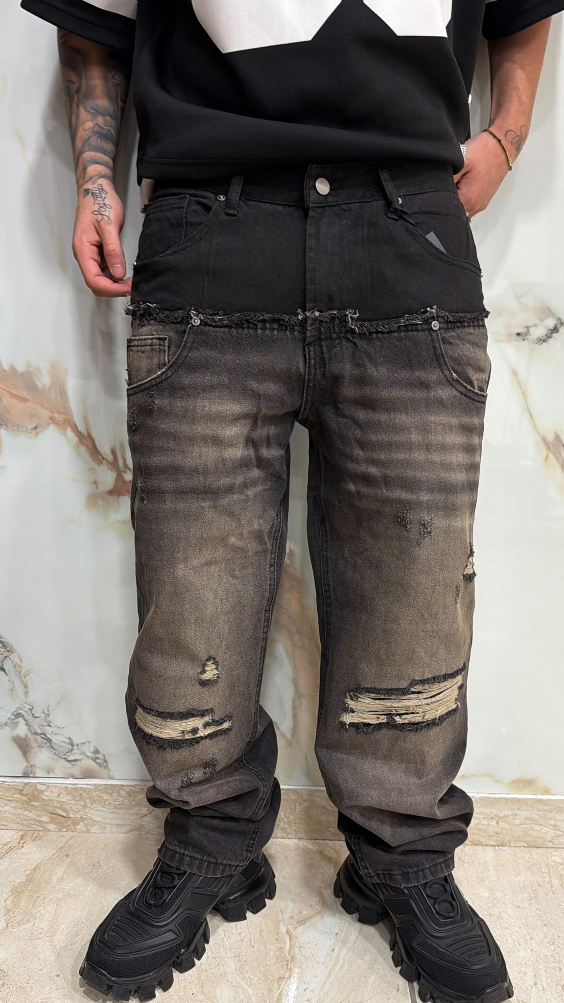 Jeans double black
