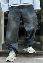 Jeans Baggy Washed Black