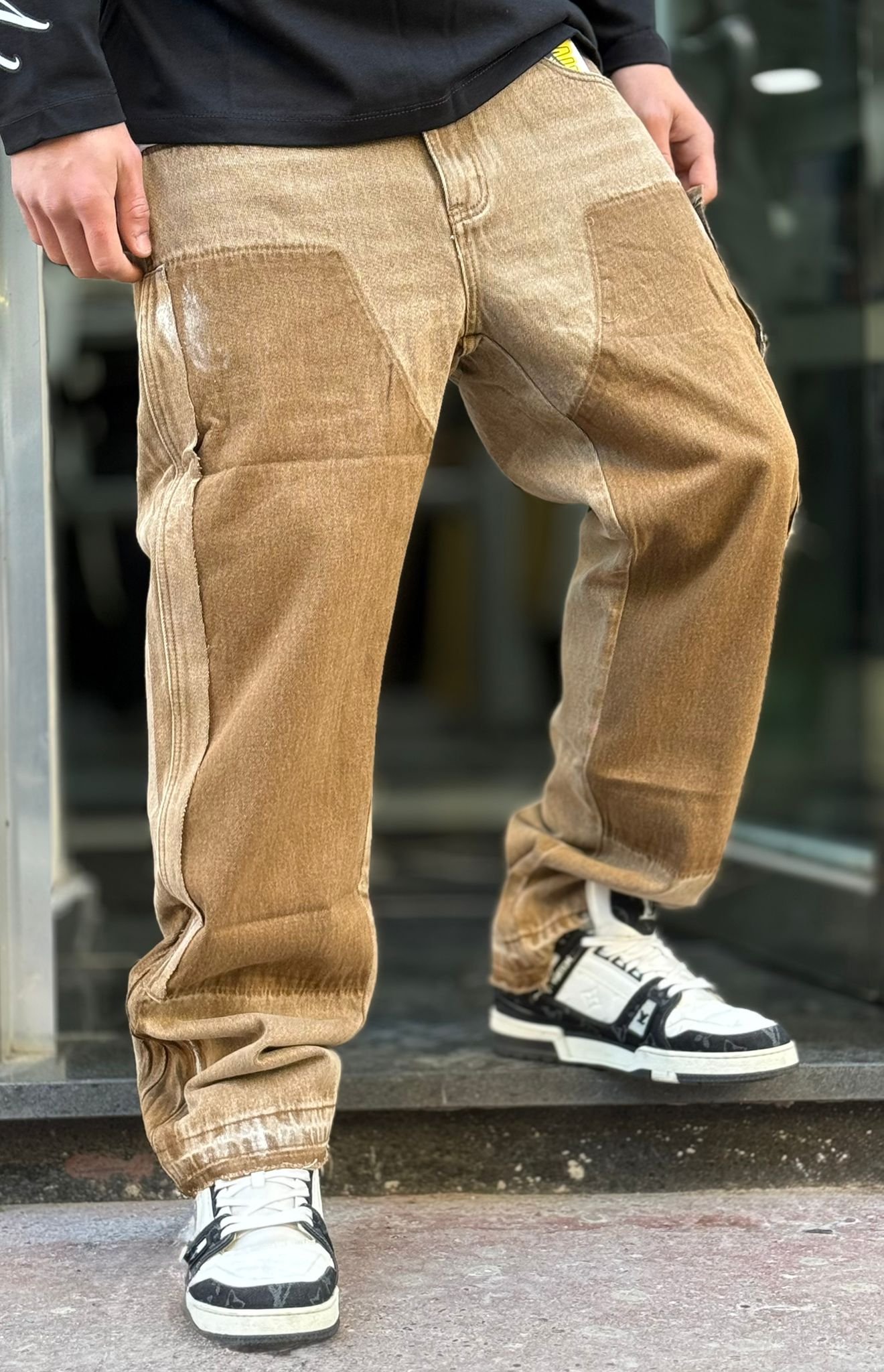 Jeans Baggy Beige