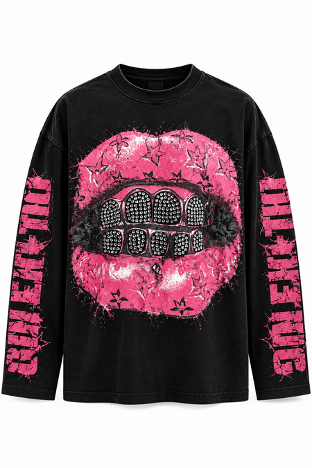 Longsleeve Pink Lips