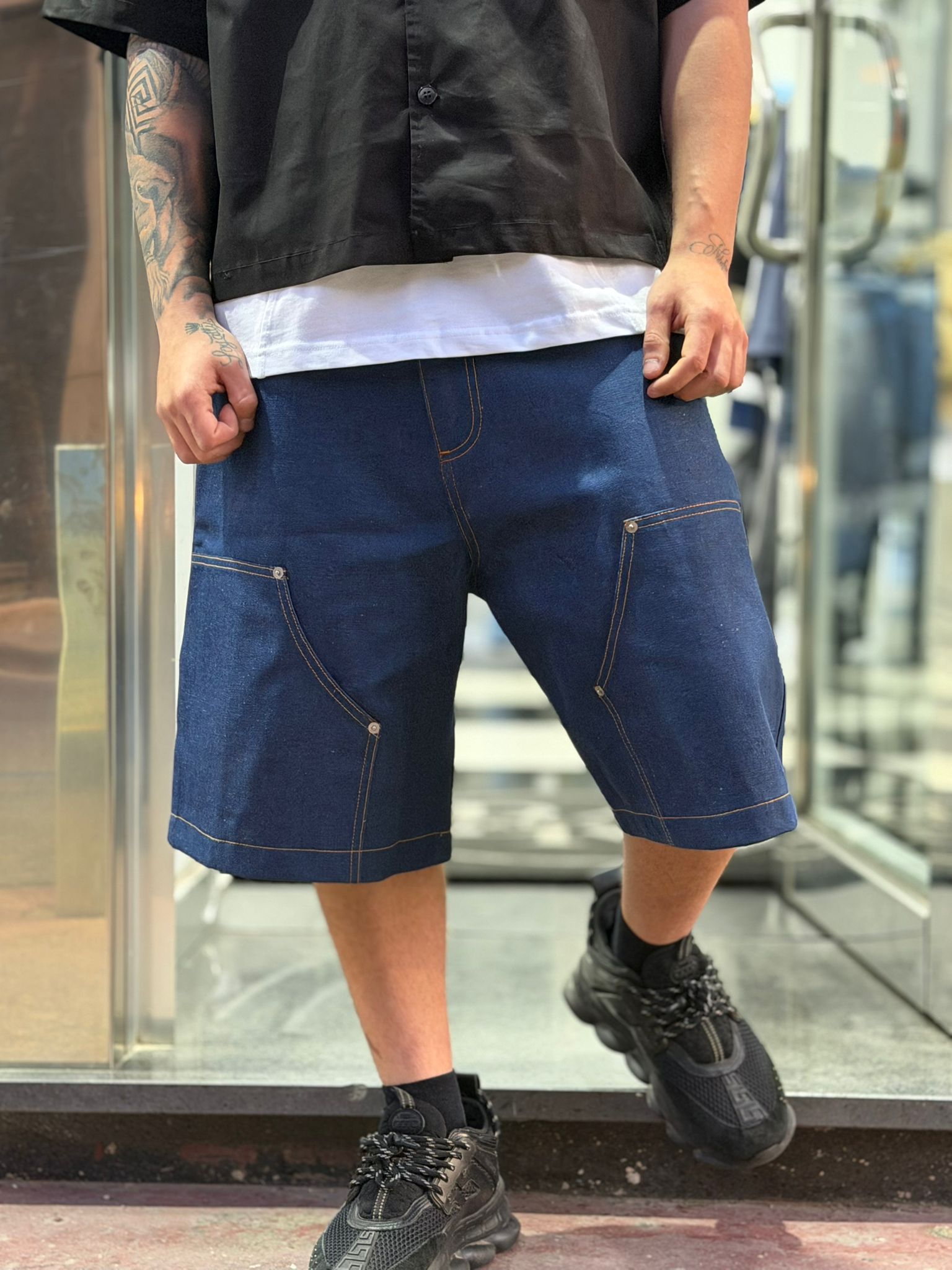 SHORT DENIM BLUE