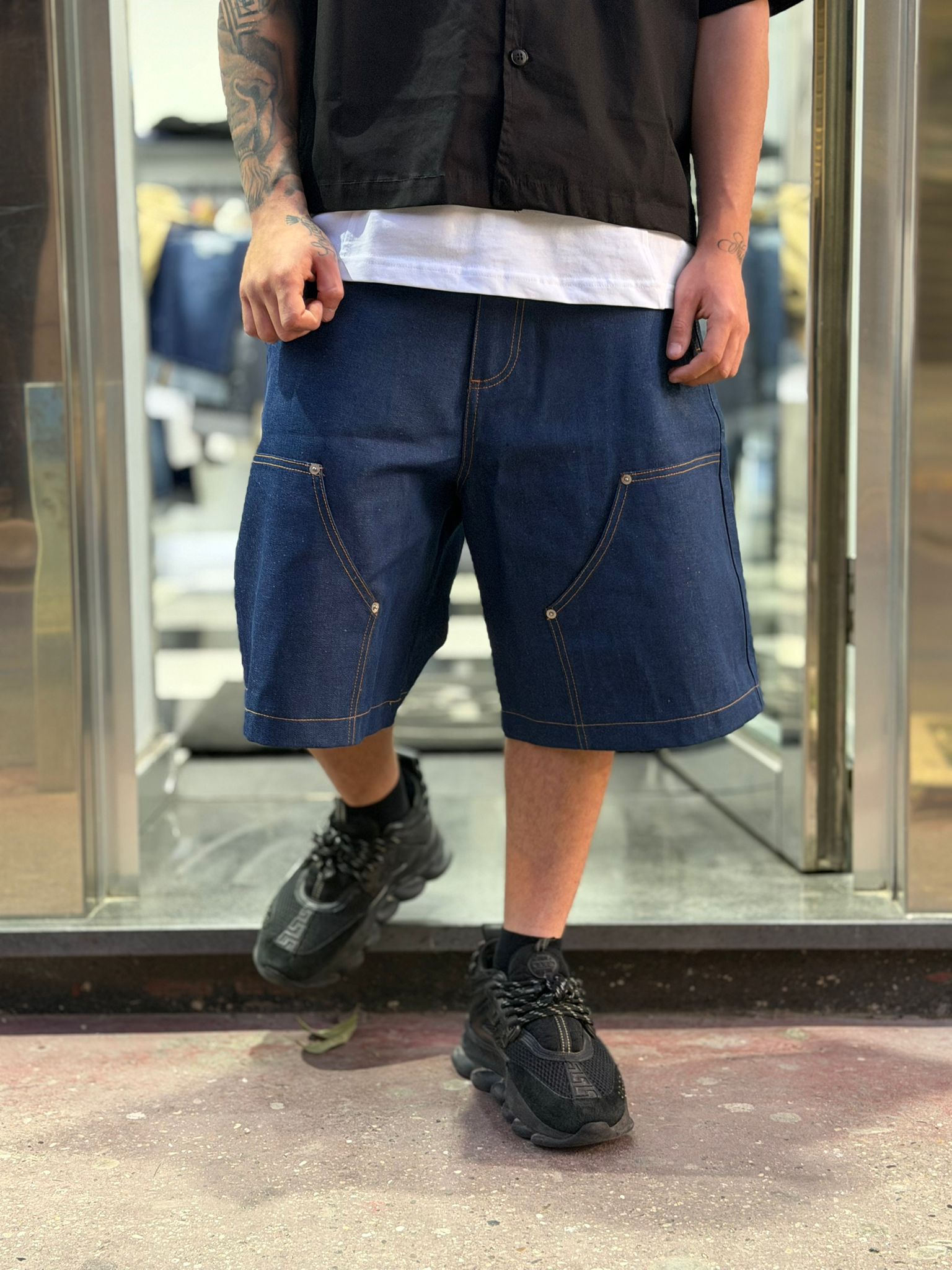 SHORT DENIM BLUE