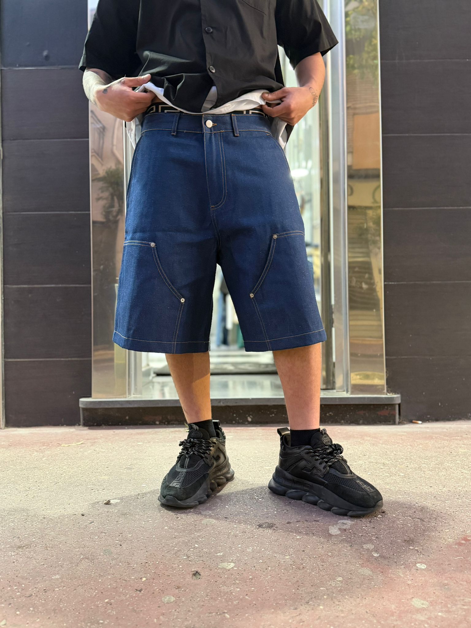 SHORT DENIM BLUE