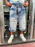 SHORT RIPPED ZIP