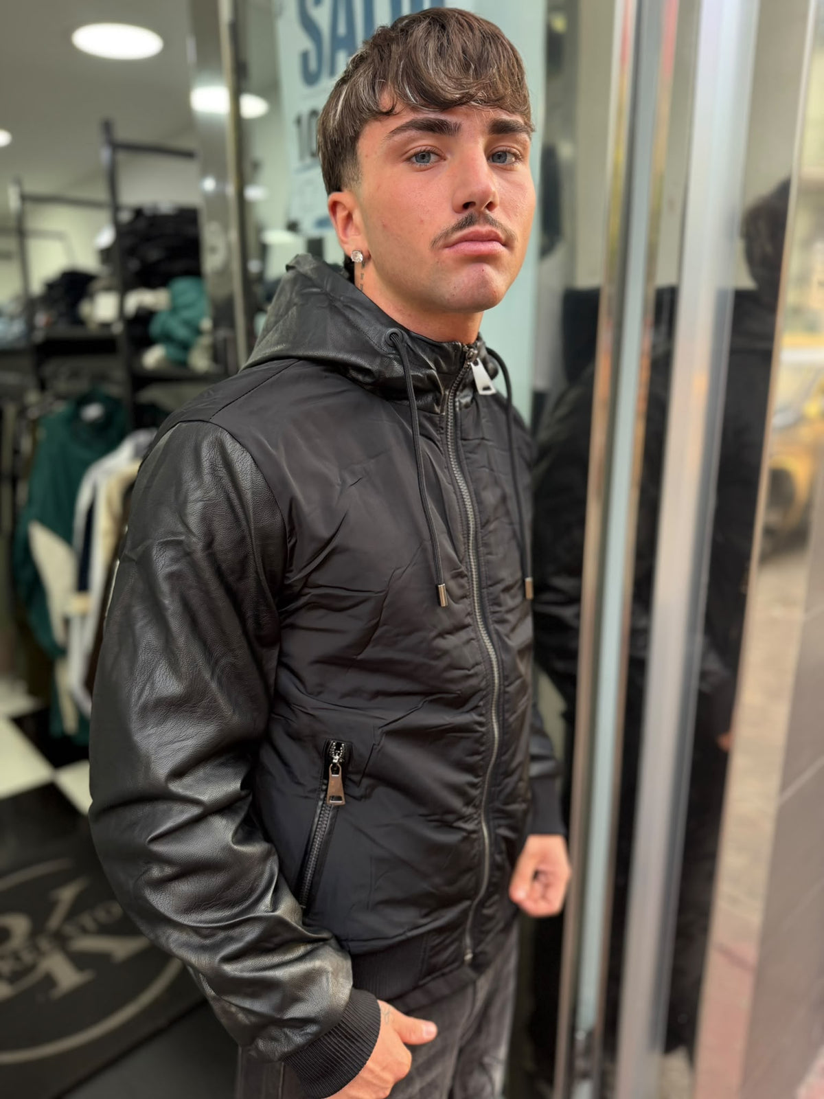 Jacket Hooded Black