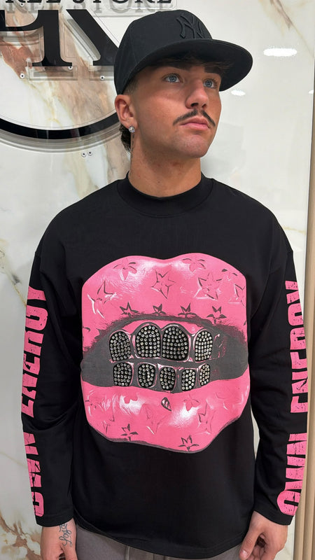 Longsleeve Pink Lips
