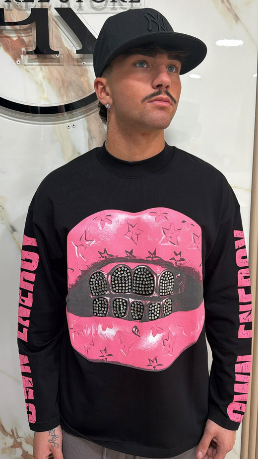 Longsleeve Pink Lips
