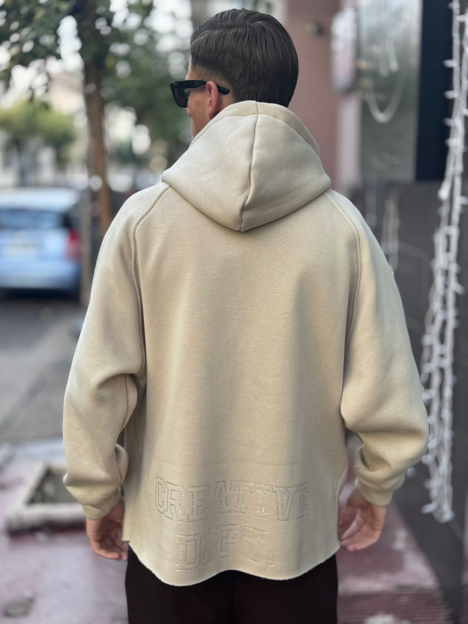 Felpa Long Fit Beige