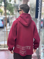 Felpa Long Fit Bordeaux