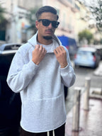 Felpa Long Fit Grigia