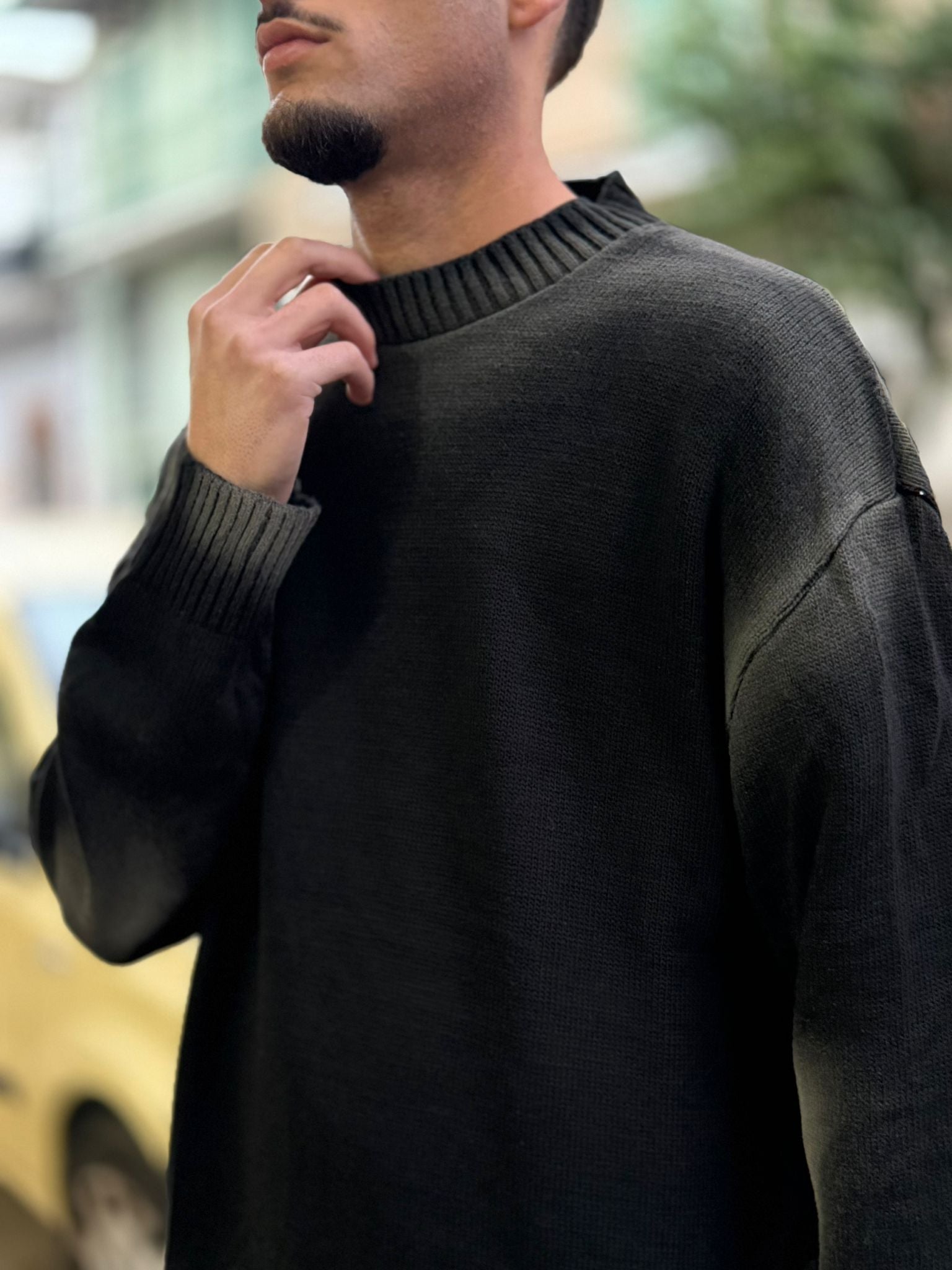 Maglione Nero Streetwear